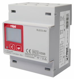 Three-phase meter RLE03-4M with Modbus interface and bidirectional measurement