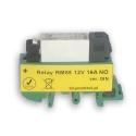 Relay board with RM85 relay 16 A, 12 V coil, with DIN rail mount