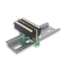Universal DIN rail-mounted splitter