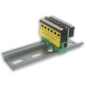 Universal DIN rail-mounted splitter