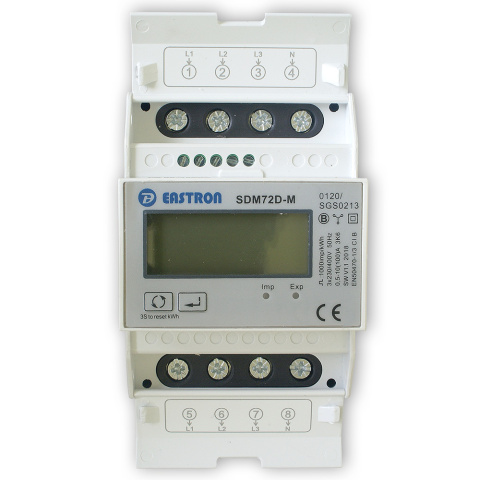 Three-phase energy meter Eastron SDM72D-M-2 (Modbus)