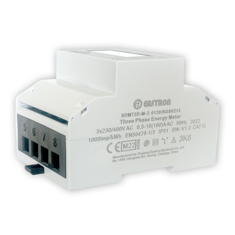 Three-phase energy meter Eastron SDM72D-M-2 (Modbus)