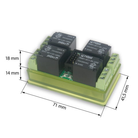 Universal relay board 4×10A