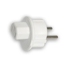 EU plug to C13 socket angle converter
