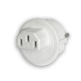 EU plug to C13 socket angle converter