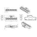 Kostka rozgałęźnik do LED 1->6 TL-106CV